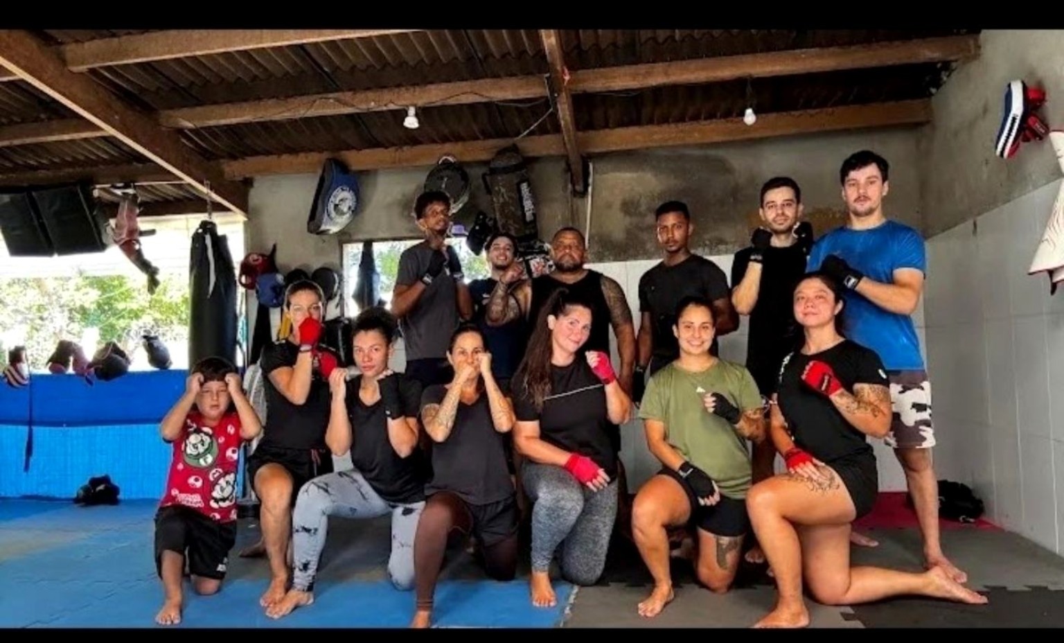 Alunos da academia